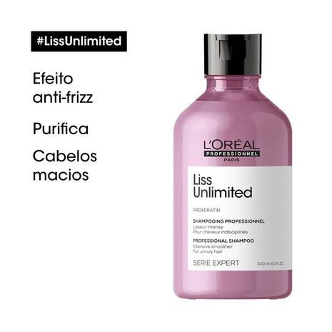 Shampoo Liss Unlimited Serie Expert L'Oreal Professionnel 300ml