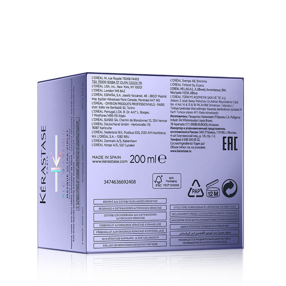 Masque Ultra-Violet Blond Absolu Kerastase - Mascara Capilar 200ml