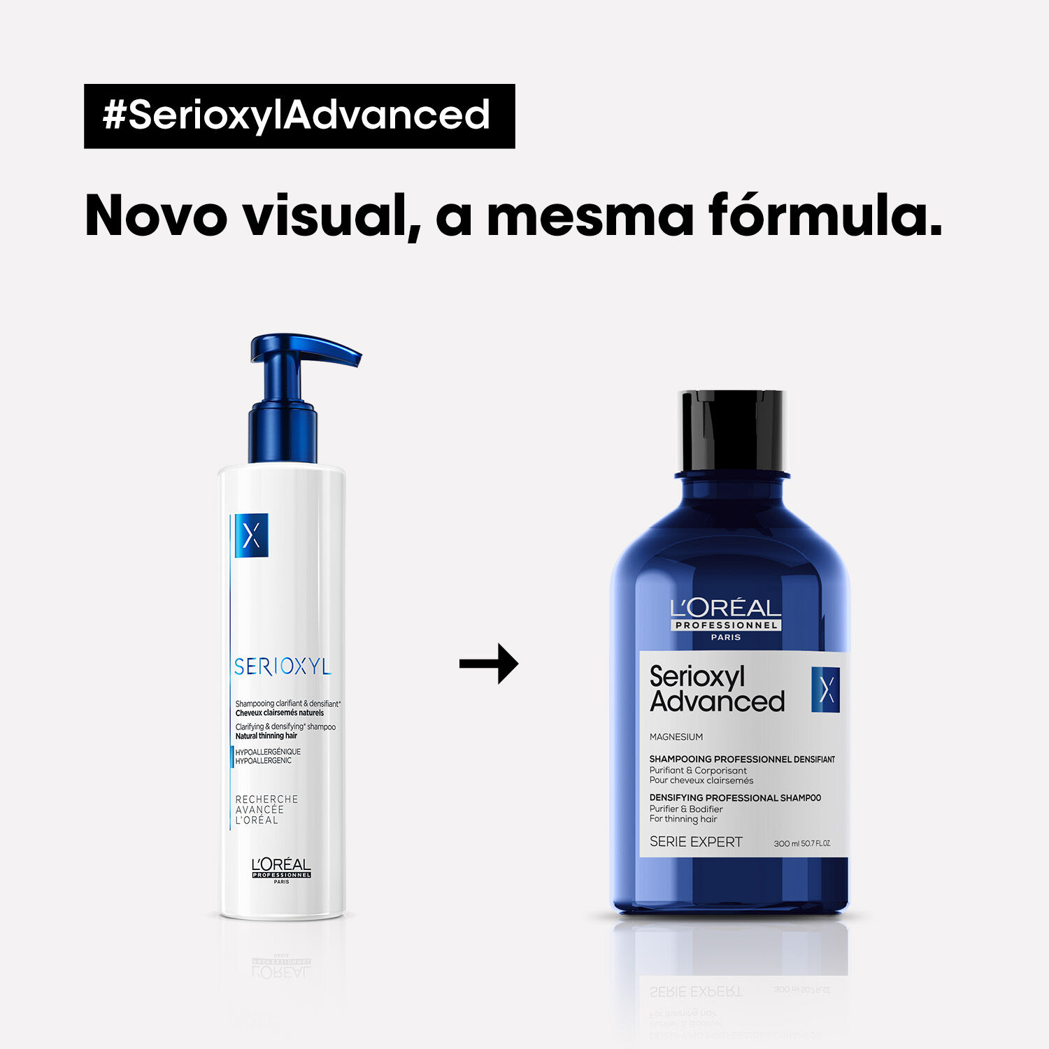 Shampoo Densificante Purifier & Bodifier Serioxyl Serie Expert L'Oreal Professionnel 300ml