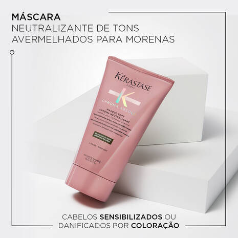Masque Vert Chroma Neutralisant Chroma Absolu Kerastase - Mascara Capilar 150ml
