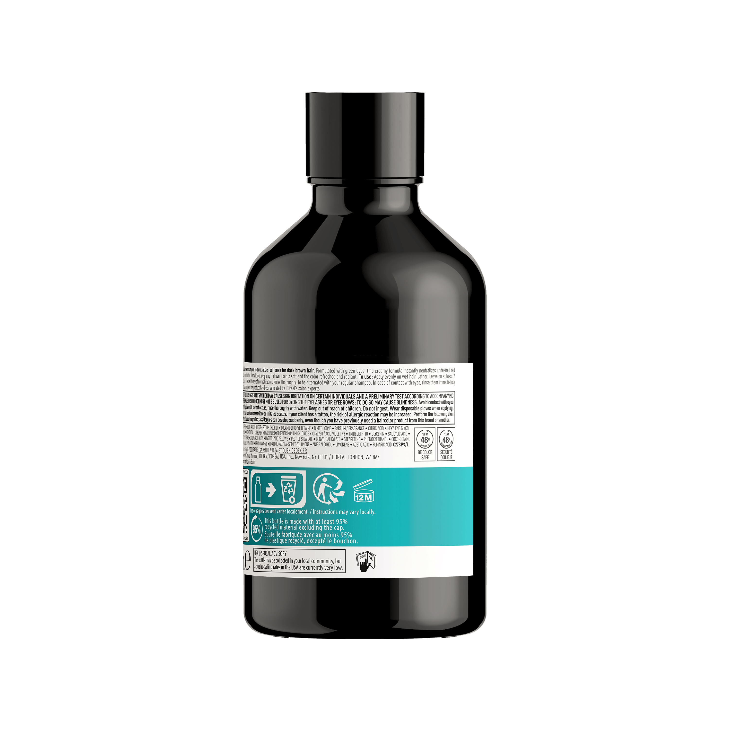 Shampoo Verde Chroma Creme Serie Expert L'Oreal Professionnel (Green Dyes) 300ml