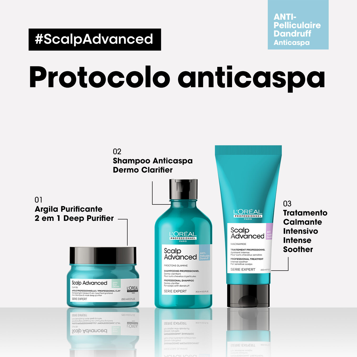 Shampoo Anticaspa Scalp Advanced L'Oreal Professionnel 300ml