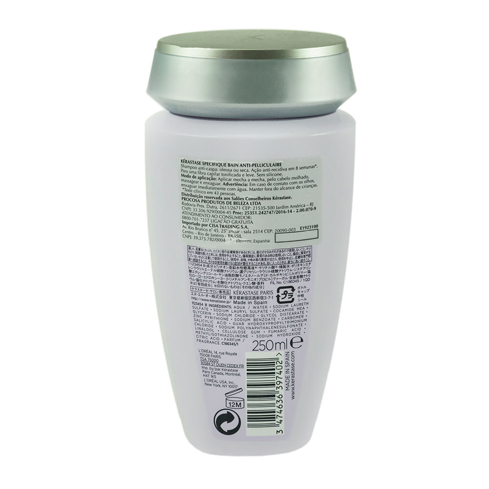 Bain Anti-Pelliculaire Specifique Kerastase - Shampoo 250ml