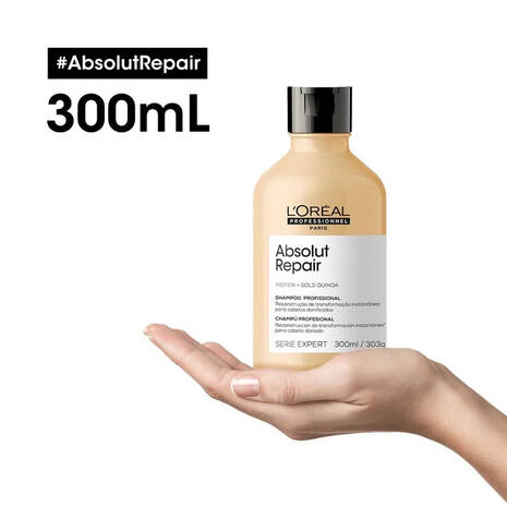 Shampoo Absolut Repair Gold Quinoa Serie Expert L’Oreal Professionnel